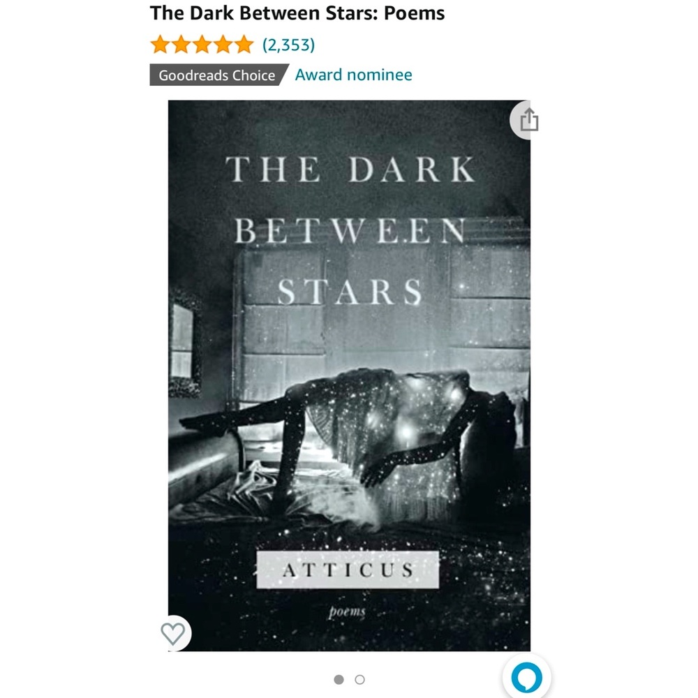 The Dark Between Stars BOOK, POETRY